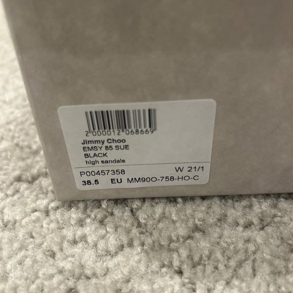 Jimmy Choo black suede heels, size 8.5 - Picture 6 of 7